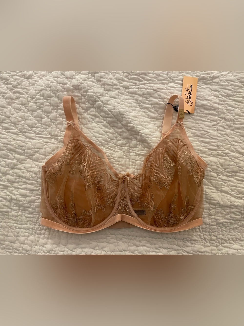 Fortunia Curve Underwire Bra - Vintage Peach
